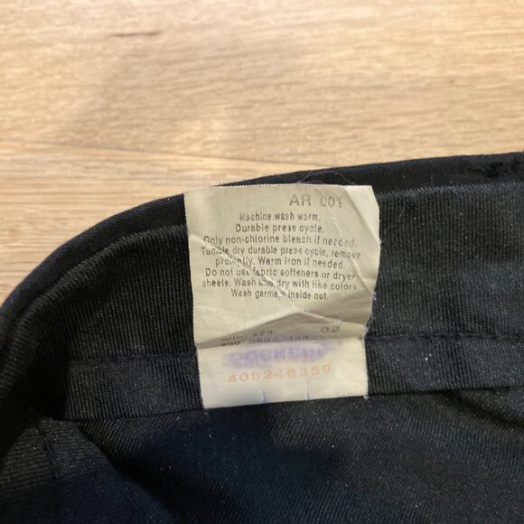 Dockers Men's Pants, Black, 100% Comfortrel Polyester, Pleated, Cuffed - Picture 8 of 12